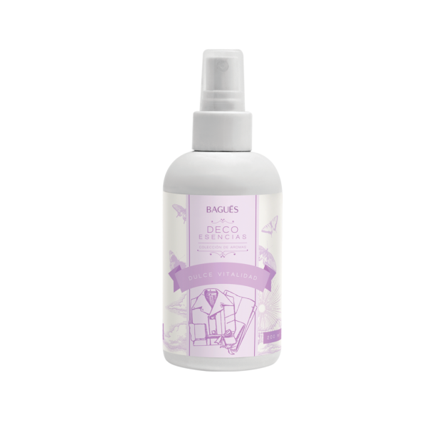 Aromatizante para tela Dulce Vitalidad – fragancia fresca de durazno y lima, 200 ml.
